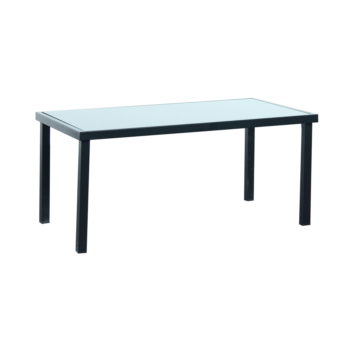 Outdoor 4-Piece Garden Set – Modern Patio Furniture with Tempered Glass Table