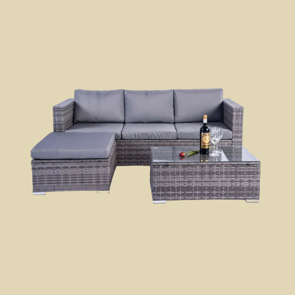 3pcs rattan sofa set