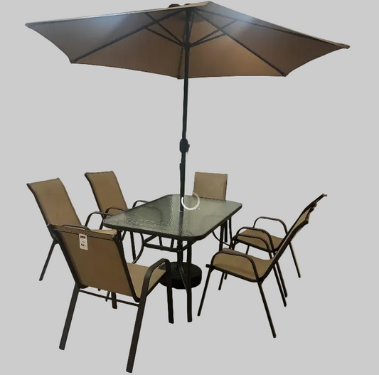 with umbrella