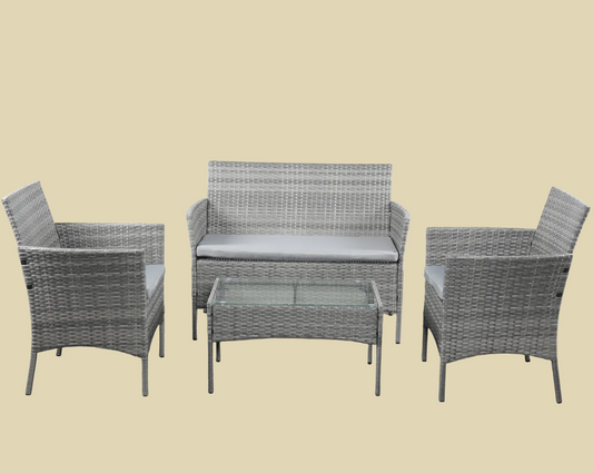 4pcs rattan sofa