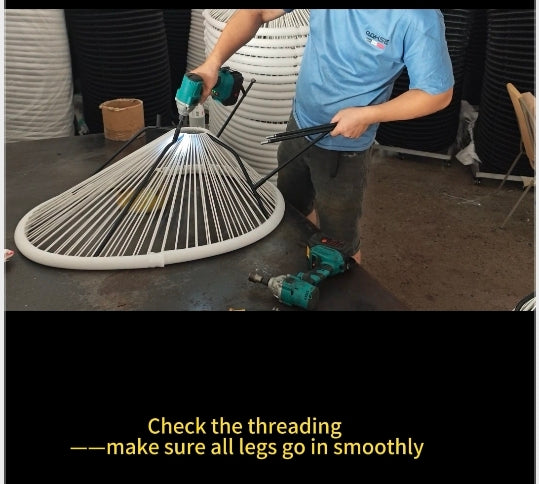 Why Do We Install Egg Chair Legs and Remove Them Again Before Shipping?