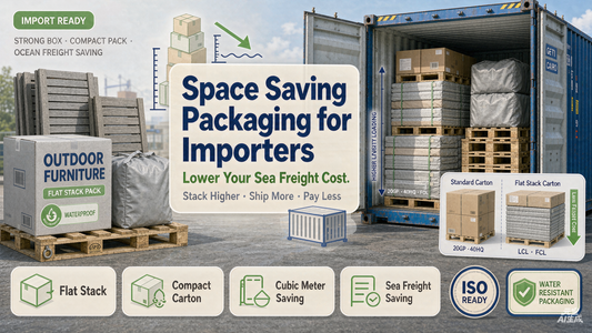 Outdoor Furniture Packaging Guide: How Chinese Manufacturers Reduce Shipping Costs for Importers