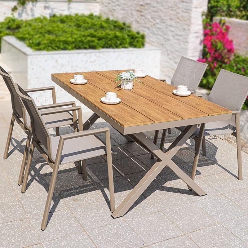 Modern design aluminum outdoor dining set
