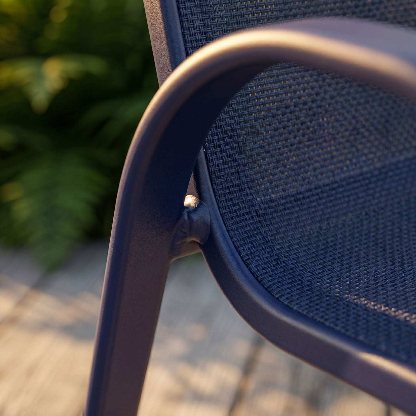 Best Selling Textilene Outdoor Chair with Stackable and Knock Down Options