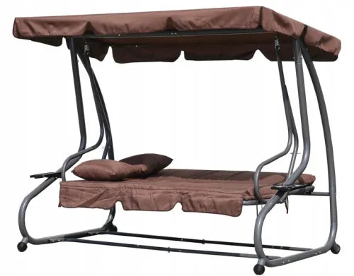 3-Person Swing For Outdoor With Canopy All Weather