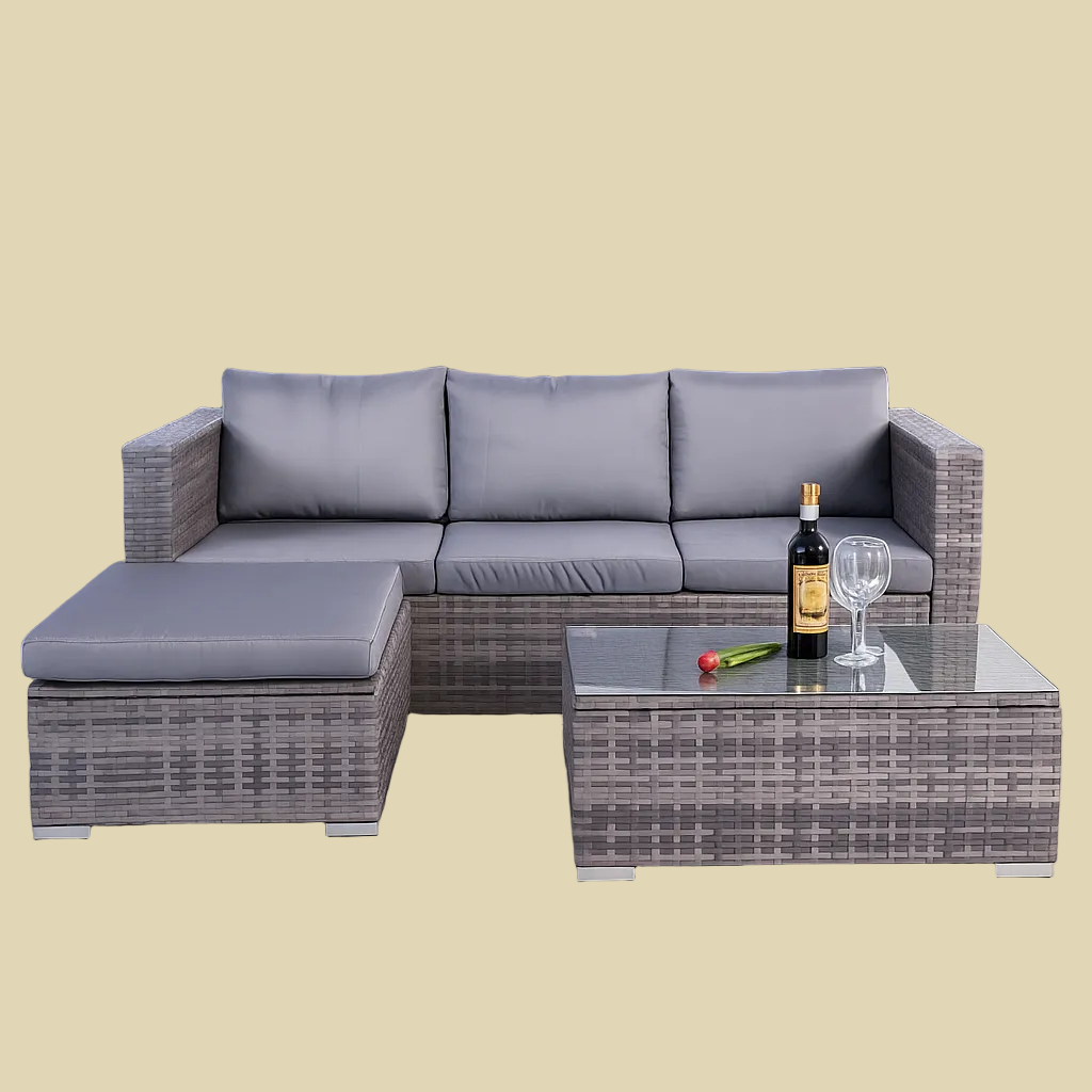 rattan sofa set