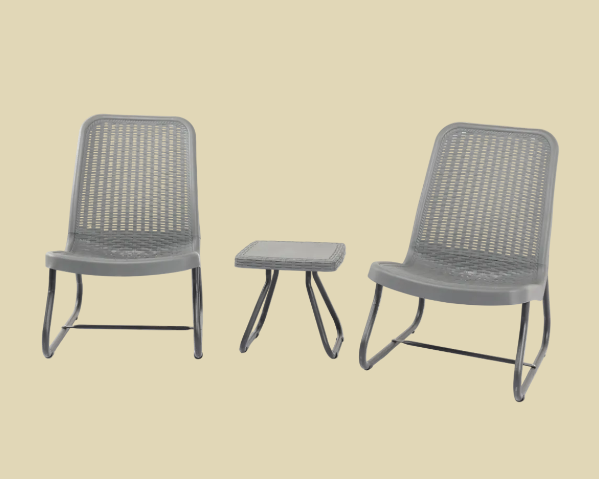 Plastic table and chair set