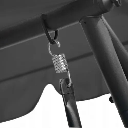 3-Seater Outdoor Swing Bed with Adjustable Recliner - Convertible Lounger