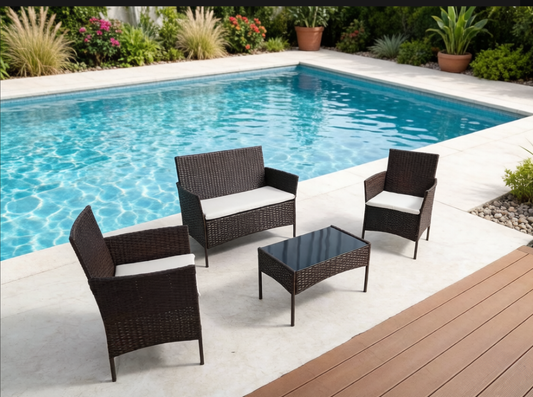 PE wicker patio furniture
