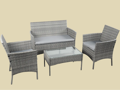4pcs rattan sofa set 