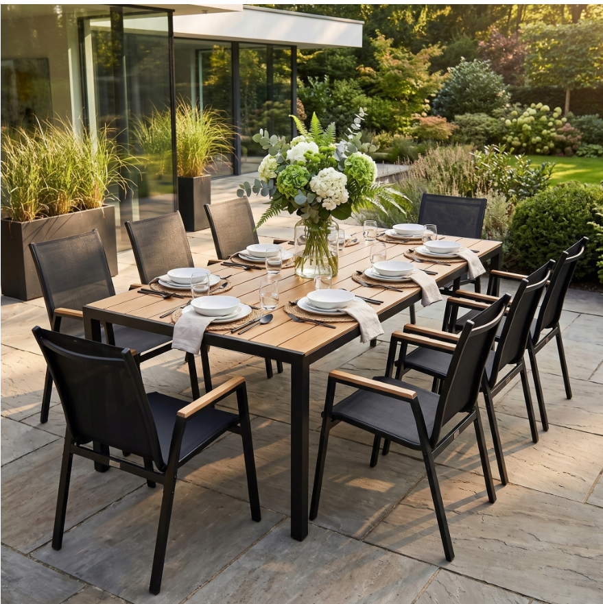 8 seater outdoor dining set for patio and garden