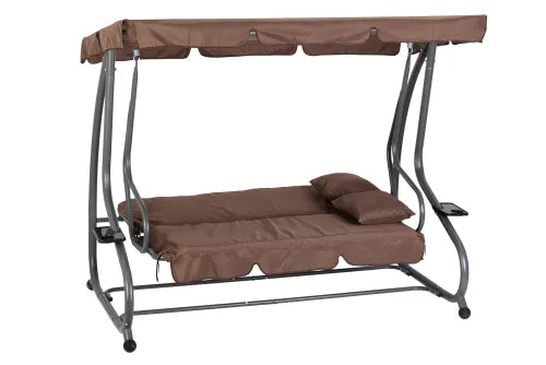 3-Person Swing For Outdoor With Canopy All Weather