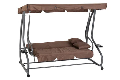 3-Person Swing For Outdoor With Canopy All Weather