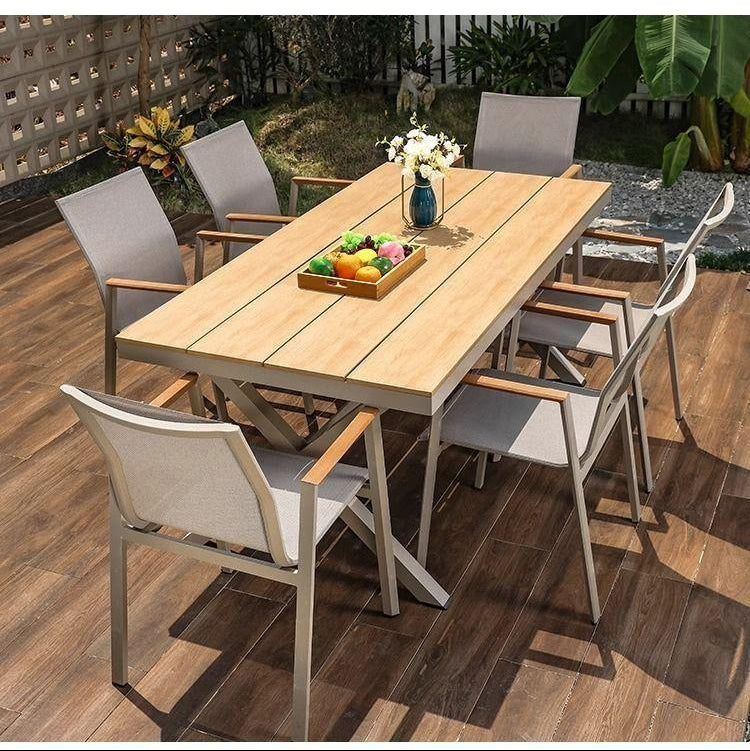 outdoor dining set with 6chairs