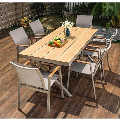 outdoor dining set with 6chairs