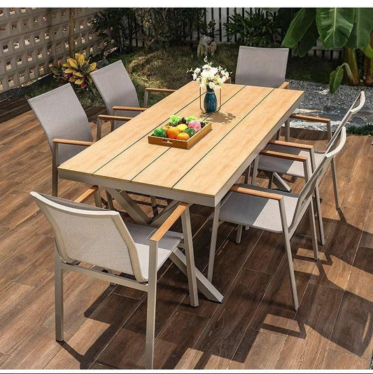 outdoor dining set with 6chairs