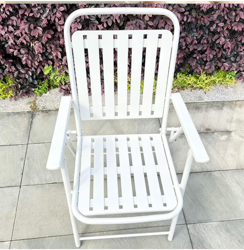 Garden folding chair white color 