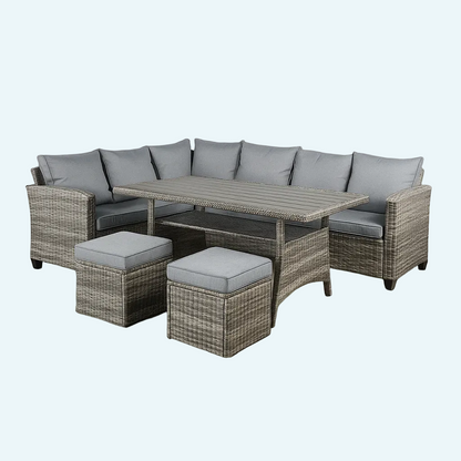 Outdoor sofa group all weather