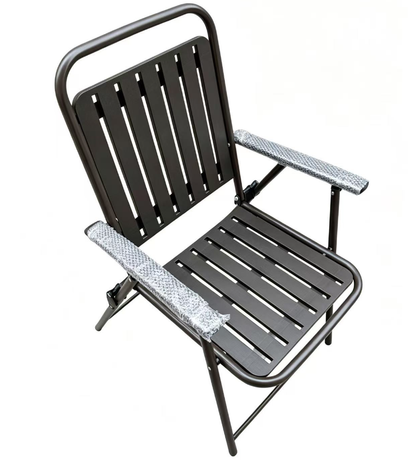 black outdoor folding chair 