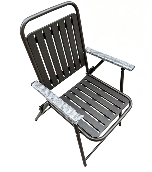 black outdoor folding chair 