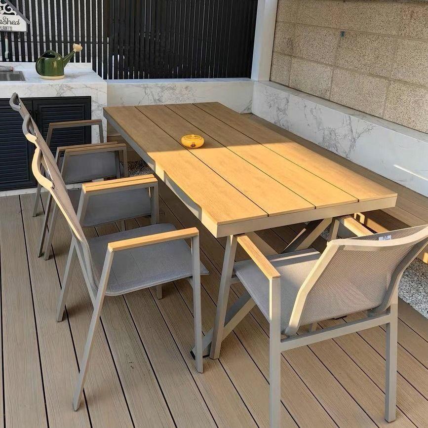 aluminum patio dinning set