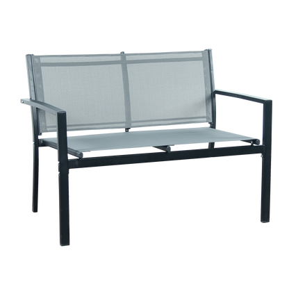 Outdoor 4-Piece Garden Set – Modern Patio Furniture with Tempered Glass Table