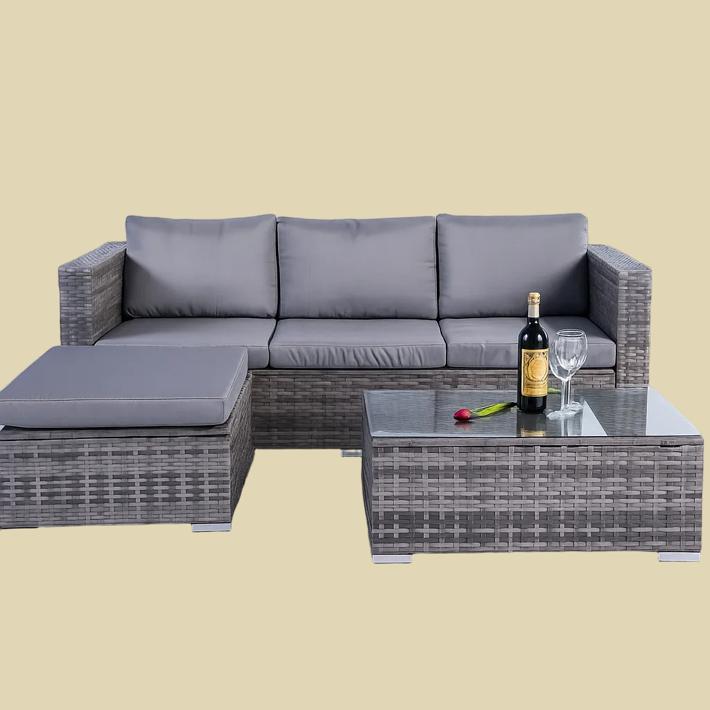 patio rattan sofa 