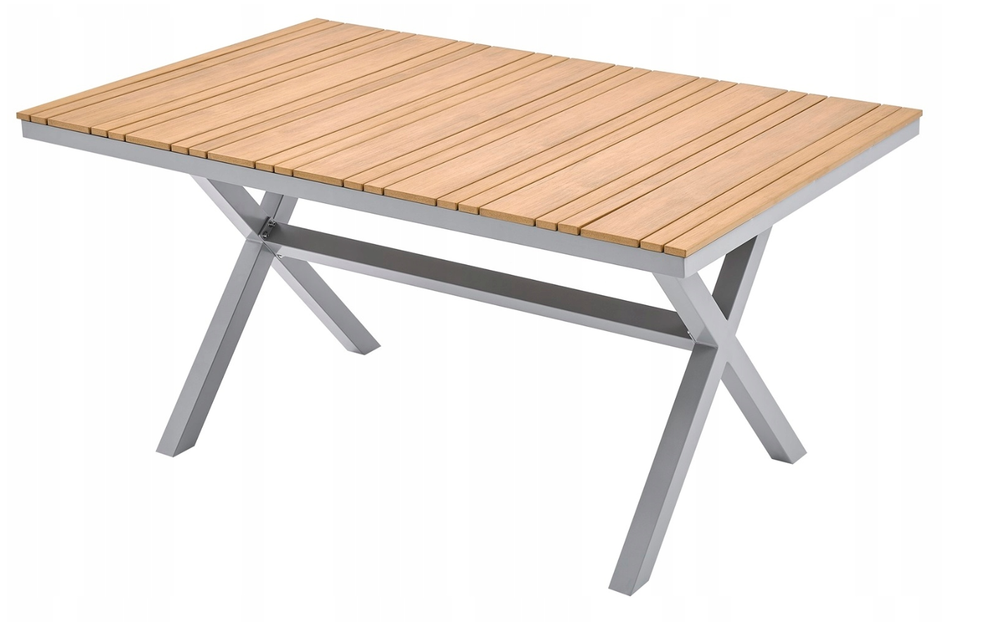 6 Seater Outdoor Dining Set with Rope Chairs & Plastic Wood Table