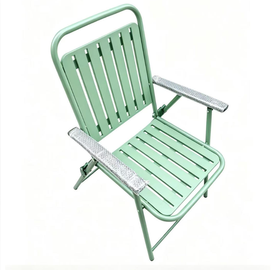 Green patio folding chair 