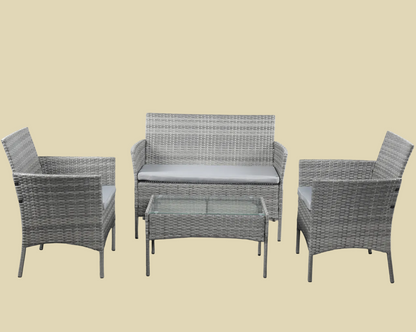 4pcs rattan sofa 